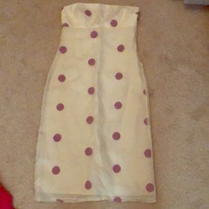 Vintage dress with polka dots